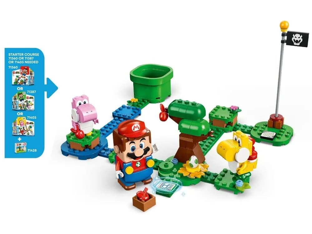 Конструктор Lego Super Mario Прекрасний ліс Yoshi. Додатковий набір 107 деталей (71428)