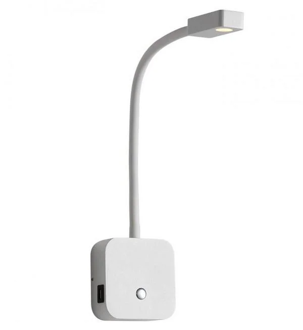 Бра KLOODI WALL LIGHT WA-SNAKE SQ565 3K WH 3W IP20