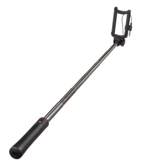 Фото монопод для селфи cо шнуром uft ss33 new-york selfie stick black (uftss33)