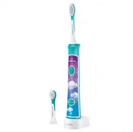 Фото электрическая звуковая зубная щетка philips sonicare for kids hx6322/04