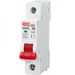 Автоматический выключатель Horoz Electric Safe 1Р 16А В 230V (114-001-1016-010)