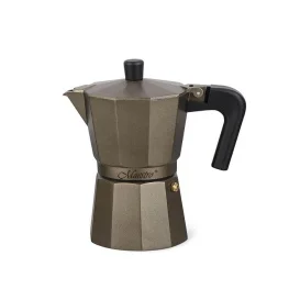 Фото кофеварка гейзерная maestro espresso moka 300мл на 6 чашек (mr-1666-6-brown)