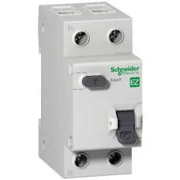 Дифференциальный автоматический выключатель Schneider Electric Easy9 16А 30мA 1P+N 6кA кривая С тип АС (R9D87616)