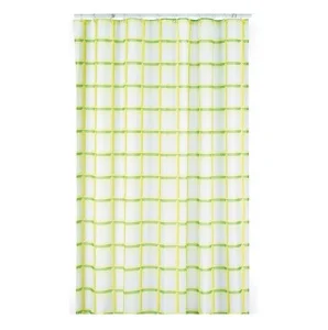 Фото шторка для ванной kela polyester laneta зеленая 180х200см (22082)