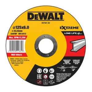 Круг шліфувальний по металу DeWALT EXTREME 125x6,0x22,23мм (DX7941)
