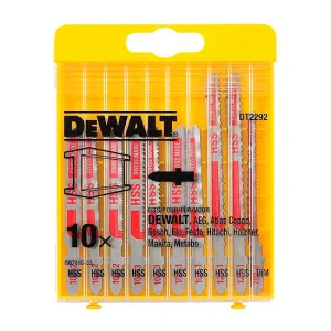 Набір полотен пильниx для деревини DeWALT 10шт (DT2292)
