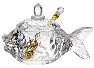 Ікорниця з ложкою LeGlass (355-004)