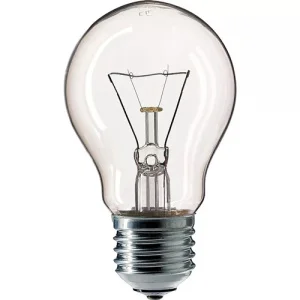 Лампа розжарювання Philips A55 прозора 40Вт Е27 (10018500)