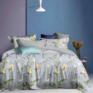 Фото пододеяльник mvm my home песня цветов серая с принтом 200x220см (bl-dc-10 gray/print)