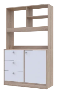 Фото мини-кухня doros лея дуб сонома/белый 100х43х171см (81359335)