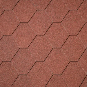 Бітумна черепиця Superglass Hex Tile Red