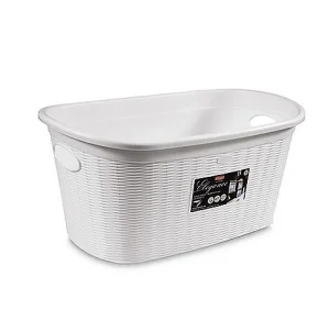 Кошик для білизни Stefanplast Elegance білий 58х38х29,5см 35л (PRO175/1)