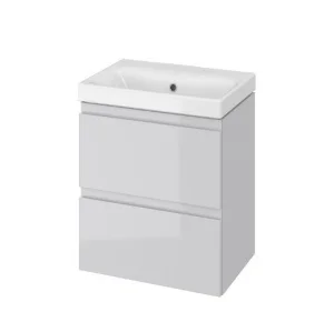 Умивальник з тумбою Cersanit Moduo Slim 62x34,5x49,5см cірий (UN509-041)