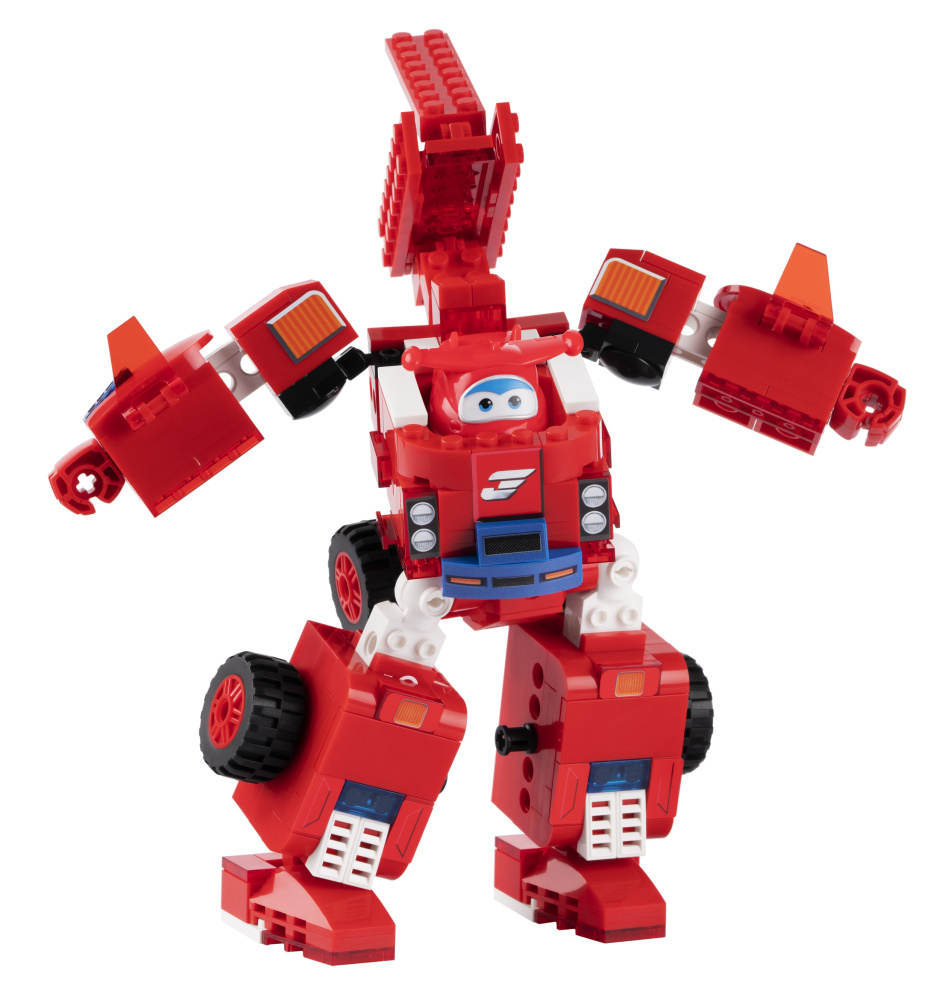 - Super Wings Small Blocks 2-in-1 Buildable Transforming Vehicle Jett,  269  (EU385005)