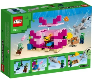 Фото конструктор lego minecraft дом-аксолотль 242 детали (21247)