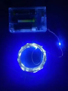 Фото светодиодная гирлянда slipo роса на батарейках 100led, 10м, белый (1978-03)