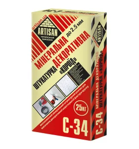 Штукатурка мінеральна короїд Artisan С-34 25кг