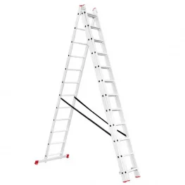 Лестница трехсекционная раскладная Intertool 3х12 (LT-0312)