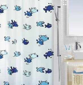 Шторка для ванної Spirella Hugo Pvc блактина 180x200см (10.01951)