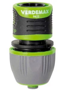 Конектор Verdemax для шлангу 1/2" 5/8" 3/4" з аквастопом (8015358094528)