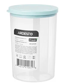 Фото контейнер для сыпучих ardesto fresh 3 в 1 3х075л тиффани (ar1375tp)