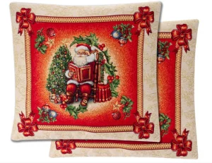 Наволочка новорічна Lefard Home Textile Christmas з люрексом 45x45см (732-238)