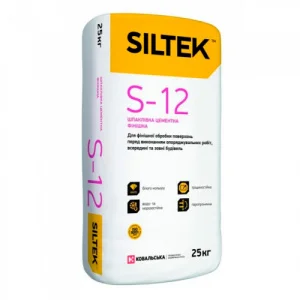 Шпаклівка цементна Siltek S-12 фінішна 20кг