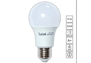 Світлодіодна лампочка SUNLED 9Вт 4100К Е27 преміум (LDB-94-27-P)
