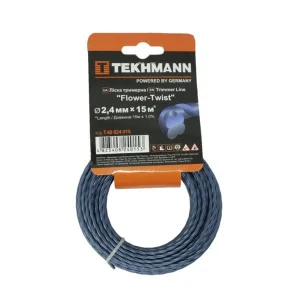 Леска для триммера Tekhmann Flower-Twist 2,4мм/15м (T.40824015)