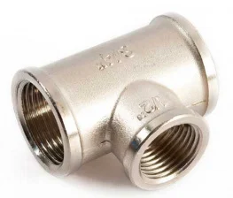 Редукционный тройник General Fittings ВВВ 1"x3/4"x1" никель (270013N100510A)