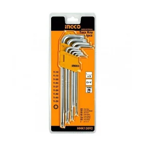 Комплект ключів INGCO Torx 9 шт Т10-Т50 (HHK13091)