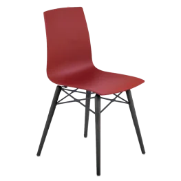 Фото стул papatya x-treme-s wox красный кирпич матовый, бук венге лак (3060)