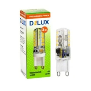 Світлодіодна лампа Delux G9E 3Вт 3000K 220В G9 (90013165)