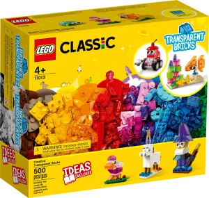 Фото конструктор lego classic прозрачные кубики для творчества 500 деталей (11013)