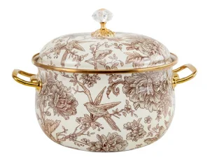 Каструля емальована Elmani з кришкою 4,8л, d22см, h14см (763-012)