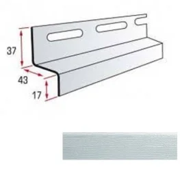 Планка навесная Альта-Профиль Alta-Siding светло-серый 3,66м