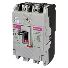 Автоматический выключатель ETI 3P 160A 16kA EB2S 160/3LF (4671811)