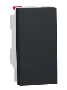 Вимикач одноклавішний Schneider Unica New NU310154 антрацит