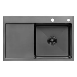Кухонна мийка Kroner KRP Schwarze 7849RHM (CV025279)