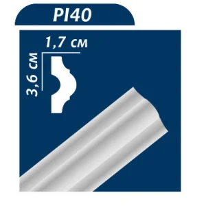 Плінтус стельовий Premium Decor PI40I 3,6x1,7x200см