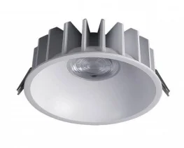 Фото точечный врезной светильник kloodi led kd-semi242 9w 4k wh ip20