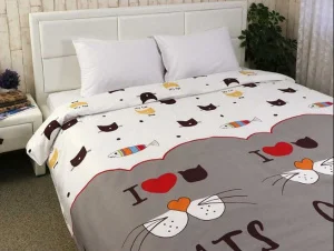 Комплект постільної білизни Руно Му саt сатин двохспальний (655.137К_My cat)