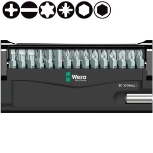 Набір біт з магнітним тримачем Wera 30шт (8805)