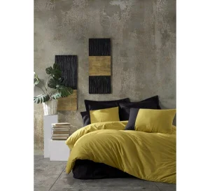 Комплект постільної білизни Cotton Box Plain Hardal Siyah 200x220см (CB_010077721)