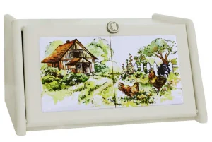 Хлібниця дерев`яна Mazhura будинок в селі 21x40,5x30,5см (mz508556)