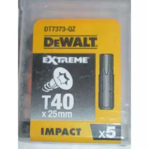 Біти ударні DeWALT IMPACT TORSION Т40, 25 мм, 5 шт (DT7373)