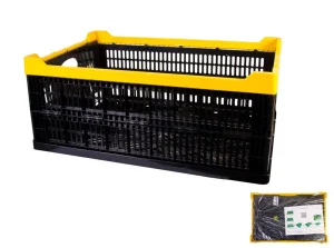 Ящик складаний пластиковий MasterTool 600x400x240мм, чорний (79-3950)master