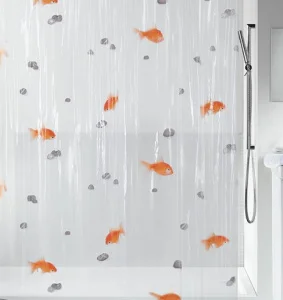 Шторка для ванної Spirella Goldfish Pvc оранж 180x200см (10.00097)