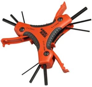 Набір ключів BLACK+DECKER 9 шт шестигранні торцеві BDHT0-71628