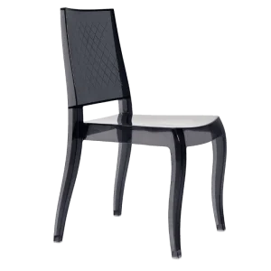 Стілець Papatya Class-XС прозорий-дим (2977)